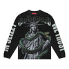 Godspeed Mens Top 5 Slizzy Long Sleeve Shirt Black Wash