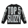 Godspeed Mens Top 5 Slizzy Long Sleeve Shirt Black Wash