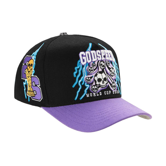 Godspeed Unisex World Cup Voltage Snapback Hat Black/Purple