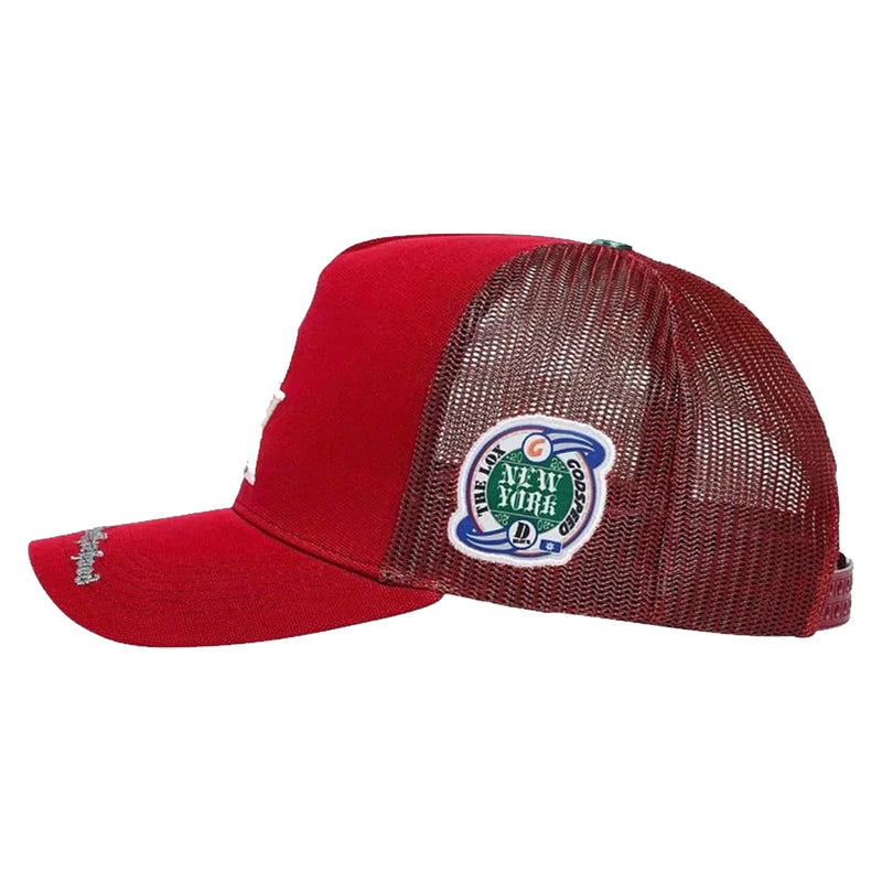 Godspeed Unisex X The LOX Legacy Trucker Hat Cardinal/White