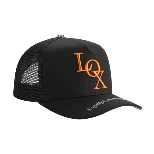 Godspeed Unisex X The Legacy Trucker Hat Black/Orange