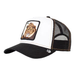 Goorin Bros Unisex The King Lion Trucker Hat 101-0388 Black/White