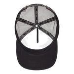 Goorin Bros Unisex The King Lion Trucker Hat 101-0388 Black/White