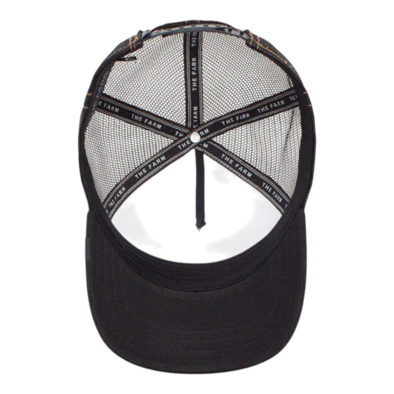 Goorin Bros Unisex The King Lion Trucker Hat 101-0388 Black/White