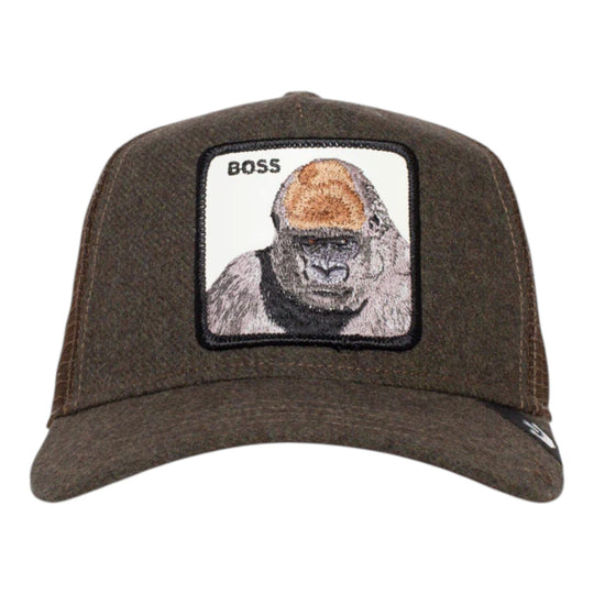 Goorin Bros Unisex Boss Energy Trucker Hat 101-1063 Dark Green