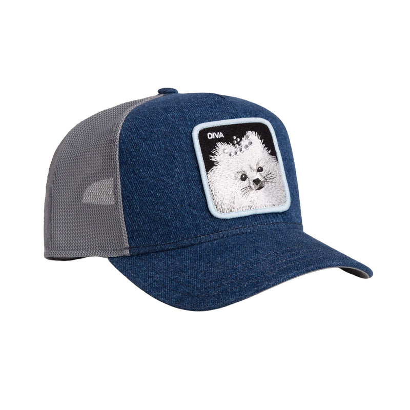 Goorin Bros Unisex Diva Dawg Trucker Hat 101-2704-DEN02 Light Denim