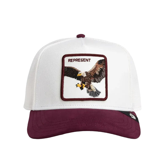 Goorin Bros Unisex Suede Eagle Trucker Hat 101-2968-DUS09 Dust/Desire