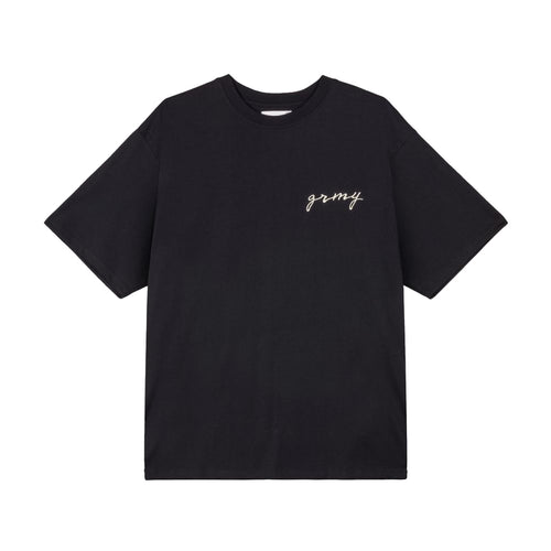 Grimey Mens Savage Domain Oversized Crew Neck T-Shirt GA728-BLK Black