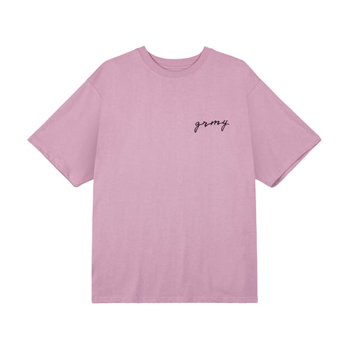 Grimey Mens Savage Domain Oversized Crew Neck T-Shirt GA728-LIC Lilac