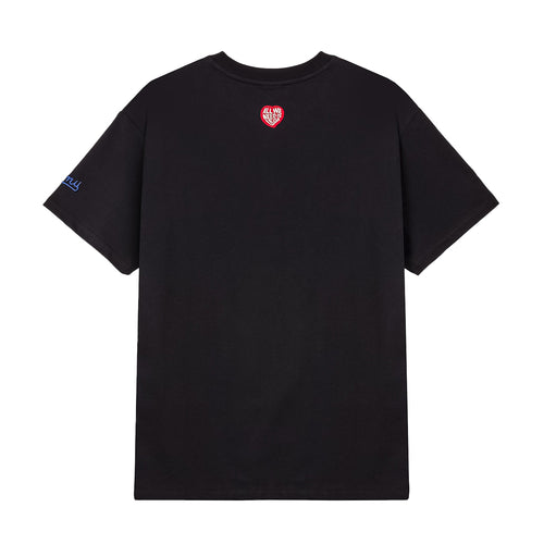 Grimey Mens LEGA X GRMY We Always Dreaming Butarque Crew Neck T-Shirt GA736-BLK Black