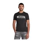 G-Star Mens Graphic 4 Crew Neck T-Shirt D15104-336-6484 Dark Black