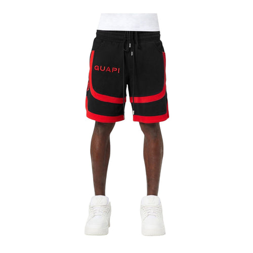 Guapi Mens Stars Shorts 489 Obsidian Black- Premium Lounge NY