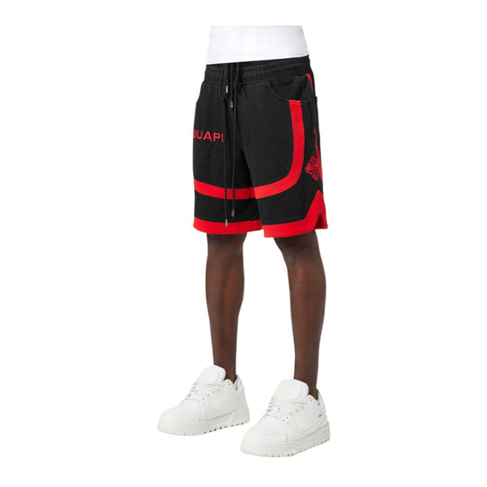 Guapi Mens Embellished Shorts 486 All Black– Premium Lounge NY