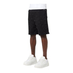 Guapi Mens Embellished Shorts 486 All Black