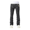 Guapi Mens Spikes Denim Jeans 494 Obsidian Black