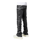 Guapi Mens Spikes Denim Jeans 494 Obsidian Black