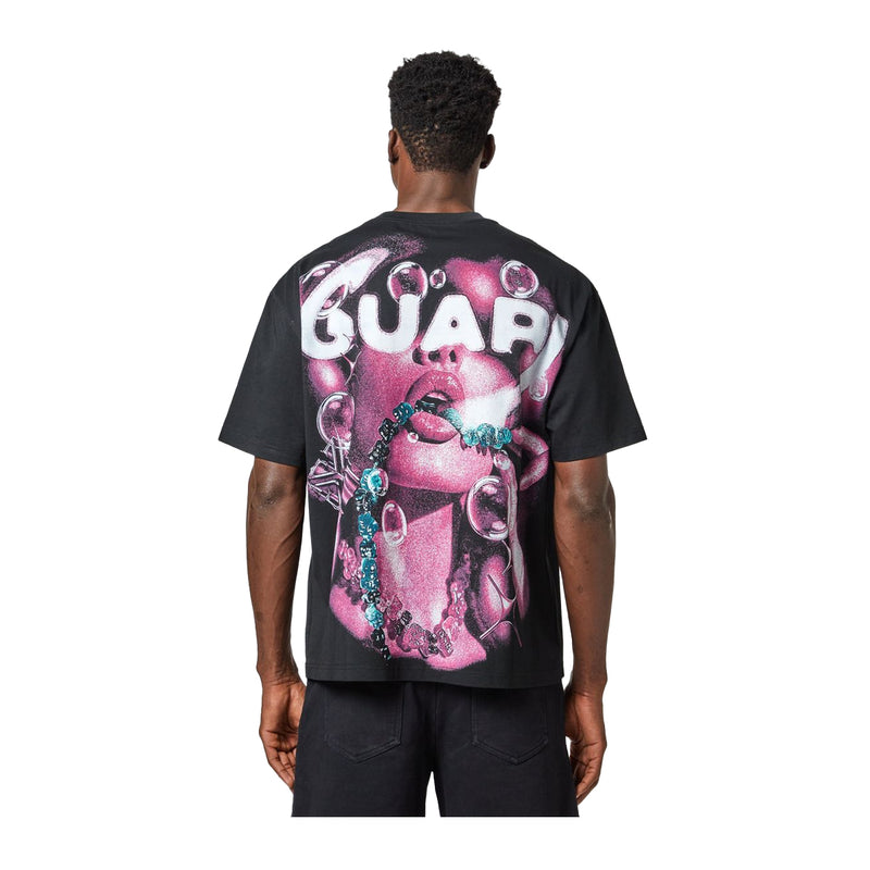 Guapi Mens Bear Crew Neck T-Shirt 548 Gummy