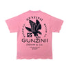 Gunzinii Mens Eagle Garment Dyed Crew Neck T-Shirt GZ318 Pink