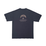 Gunzinii Mens Angel Garment Dyed Crew Neck T-Shirt Blk/Charcoal