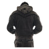 Gunzinii Mens French Terry Zip Up Hoodie GZ6005-BLK Black