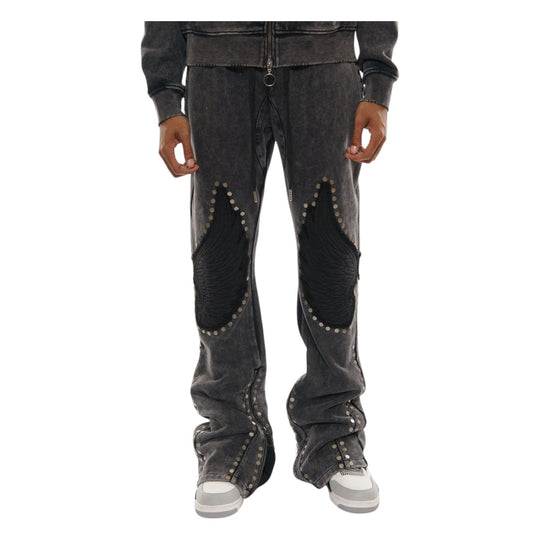 Gunzinii Mens French Terry Sweatpants GZ6006-BLK Black