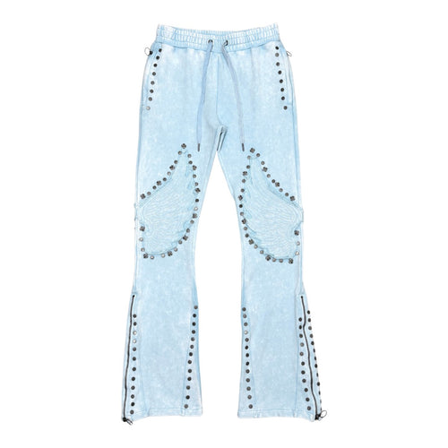 Gunzinii Mens French Terry Sweatpants GZ6006-LBL Light Blue