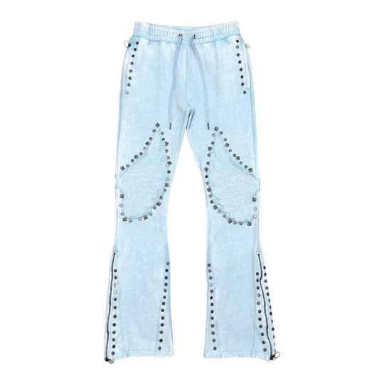 Gunzinii Mens French Terry Sweatpants GZ6006-LBL Light Blue