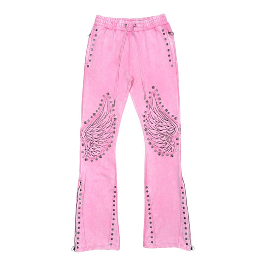 Gunzinii Mens French Terry Sweatpants GZ6006-PNK Pink