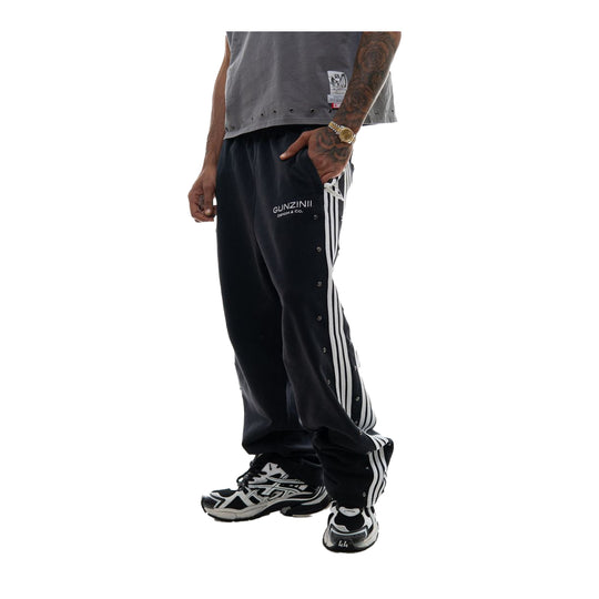 Gunzinii Mens Studded Sweatpants GZ685-BLK Black