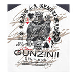 Gunzinii Mens King And A Gentleman Crew Neck T-Shirt GZ617-NAT Natural