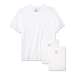 Hanes Mens 3 Pack Tagless Stretch Crew Neck T-Shirt 2135DG-0321LA White