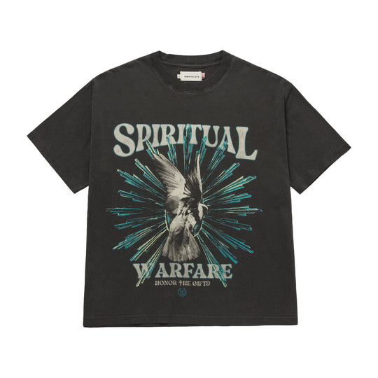 Honor The Gift Mens Spiritual Conflict Crew Neck T-Shirt HTG240194 Black