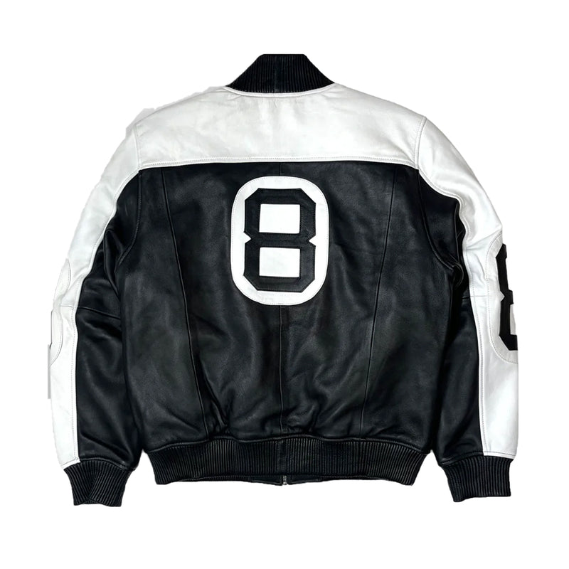 Hudson Outerwear Mens 8-Ball Jacket 222-BLK/WHT Black/White