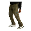 Hudson Outerwear Mens Knit Cargo Flair Joggers 441A Olive Acid