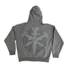 Hudson Outerwear Mens Studded Fleece Oversized Hoodie 538 Grey