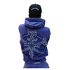 Hudson Outerwear Mens Studded Fleece Oversized Hoodie 585 Navy