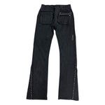 Hudson Outerwear Mens Studded Fleece Flare Joggers 586 Black