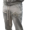 Hudson Outerwear Mens Studded Fleece Flare Joggers 586 Grey