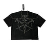 Hudson Outerwear Mens Swords Studs Crew Neck T-Shirt 594-BLK Black