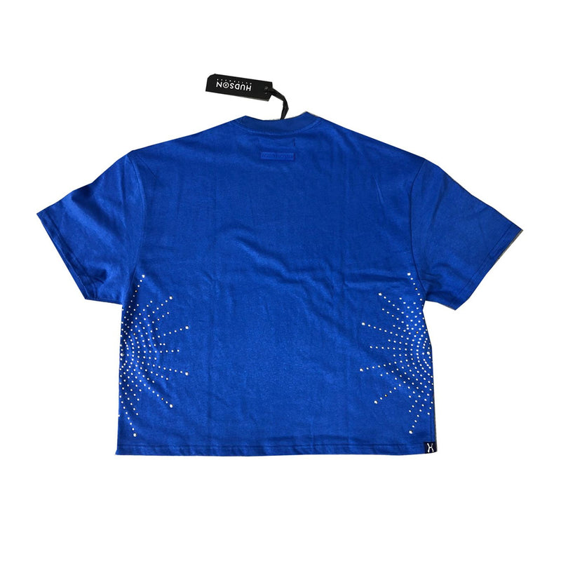 Hudson Outerwear Mens Starburst Crew Neck T-Shirt 595-BLU Blue