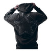 Hudson Outerwear Mens Star Star Fleece Oversized Hoodie 605 Black