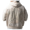 Hudson Outerwear Mens Star Stones Fleece Oversized Hoodie 605 Sail