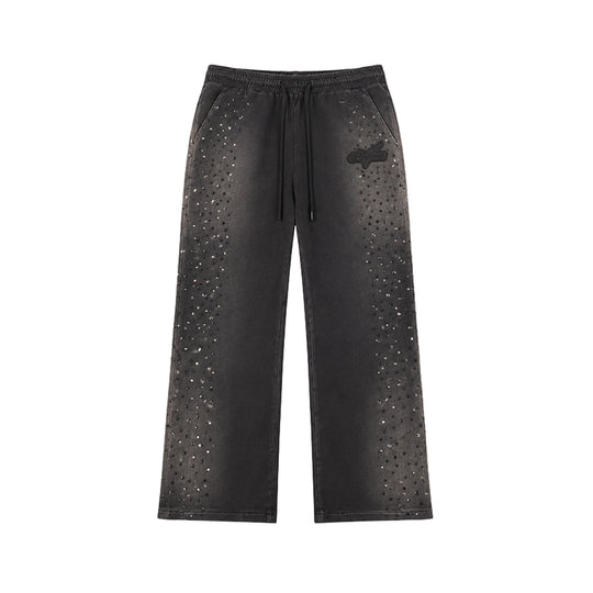Hudson Outerwear Mens Stones Studs Joggers 638-BLK Black
