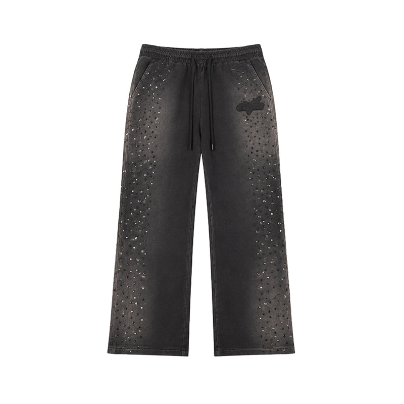Hudson Outerwear Mens Stones Studs Joggers 638-BLK Black