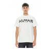 HVMAN Mens Novelty Inkblot Crew Neck T-shirt 323B7-TT14A White