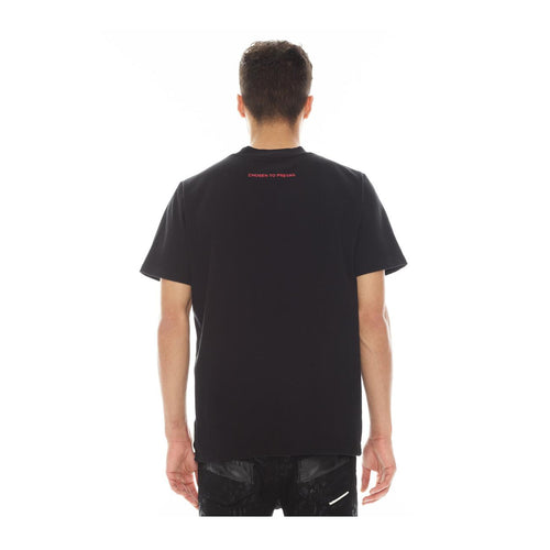 HVMAN Mens Triangle Logo Crew Neck T-shirt 323B9-TT07B Black
