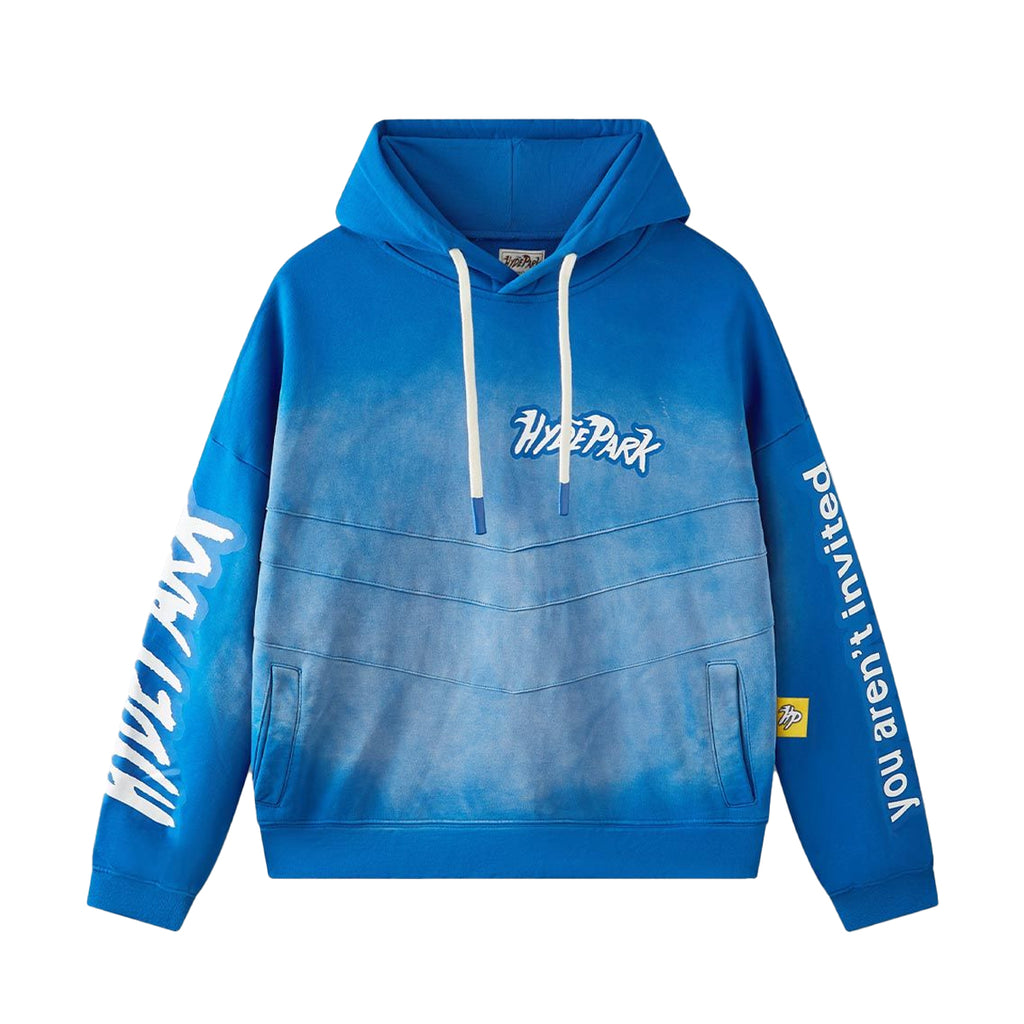 Hyde Park Mens Double Velocity Hoodie Cool Blue