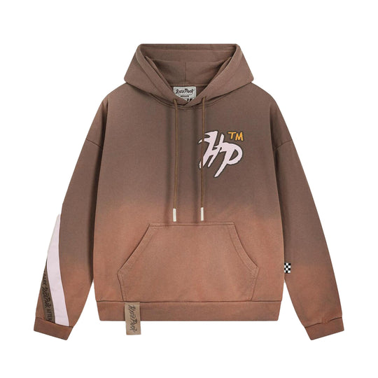 Hyde Park Mens Race To The Top Hoodie Brown