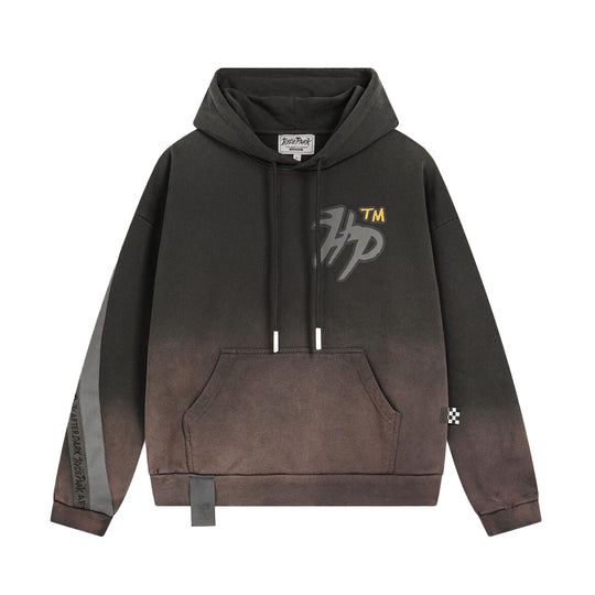 Hyde Park Mens Race To The Top Hoodie Off Black