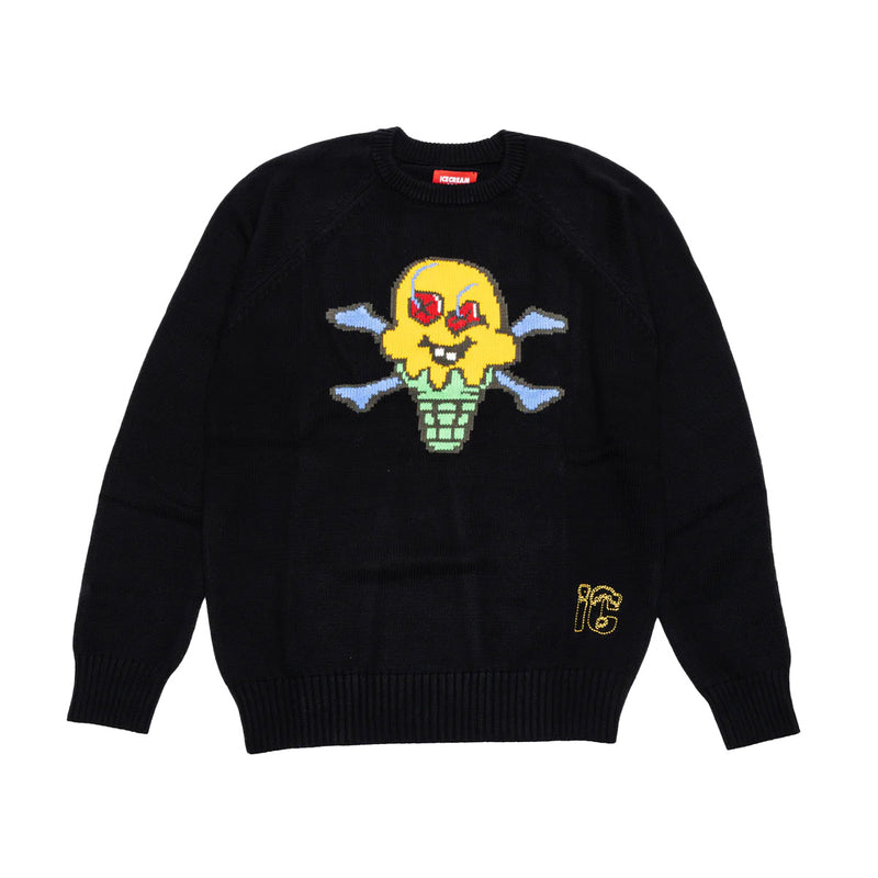Icecream Mens Cones And Bones Sweater 7501 Black